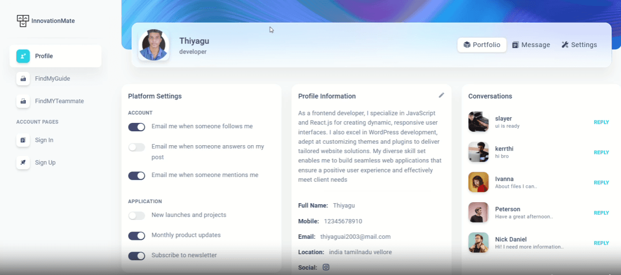 InnovateMate preview