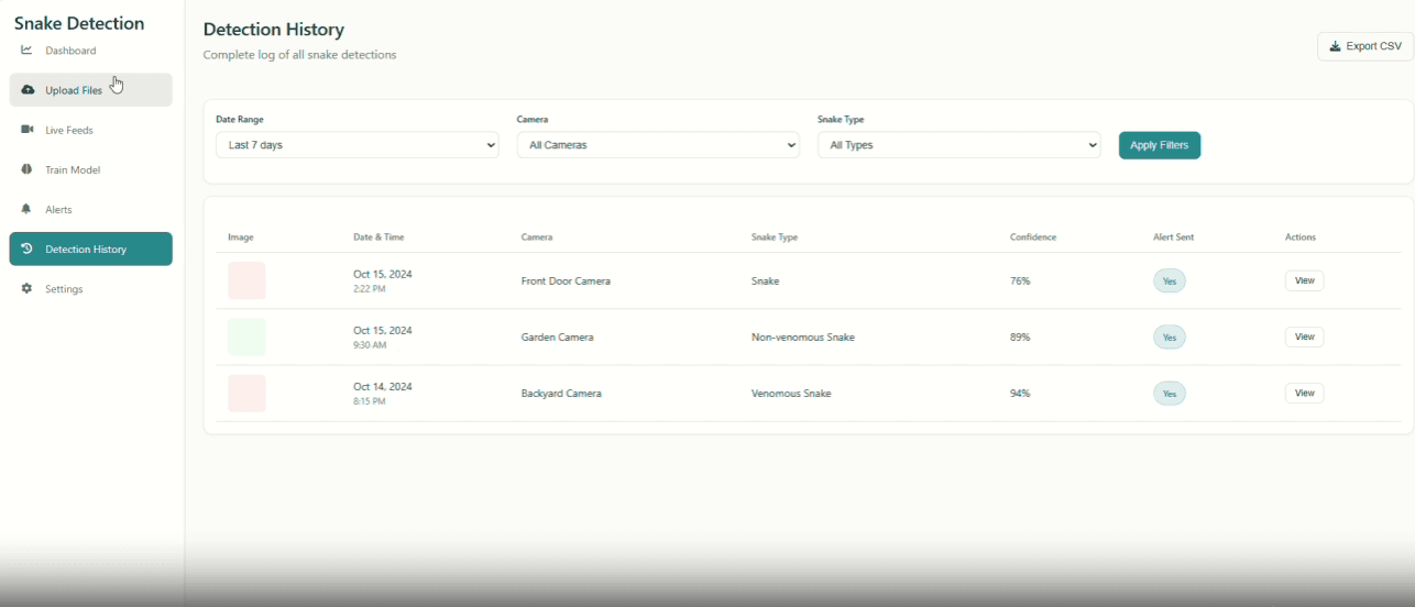 AI Snake Detection & Alert System preview
